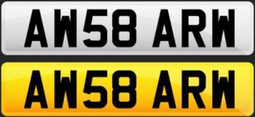 AW58 ARW- Cherished Registration, Pending Application for Retention. Buyer to pay all transfer costs. NOTE: Should Reserve not be met the highest bid will be put to our client for consideration to approve