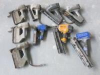 9 x Assorted Air Brad Nail Guns to Include: 2 x Duo-Fast, 1 x Bostitch & 6 x Senco