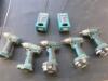 5 x Makita Cordless 69343FD Impact Drivers to Include 3 Batteries & 2 Chargers