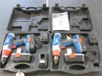 2 x Draper 18V Cordless Rotary Drill Kits