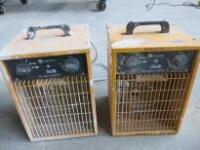 2 x Kingavon 3KW Industrial Heater, Model BB-FH206, 240v