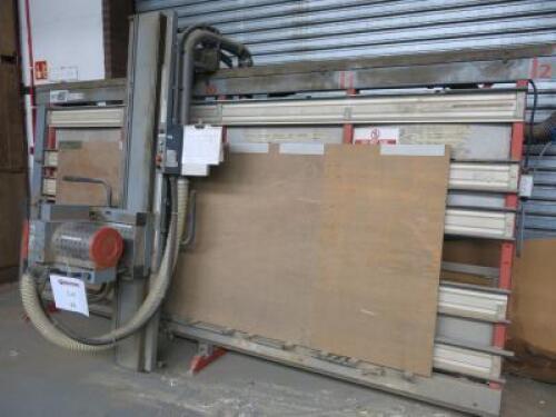 Elcon 155 RSX Vertical Wall Saw, M/C No 011272, Year 2000. Size 3.6m x 180cm