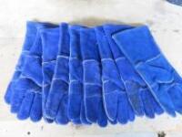 9 x UG Blue Right Hand Gloves