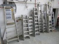 24 x Assorted Sized Step Ladders (As Viewed/Pictured)