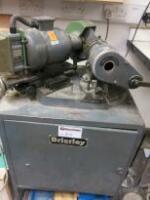 Brierley Tool Grinder, Drill Sharpener Machine on Metal Cabinet