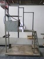 Grey Mobile Working Platform, Size (H)2.6M x (W)1.6M x (D)1.1M