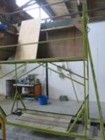 Lime Green Mobile Working Platform, Size (H)3M x (W)2.5M x (D)1M