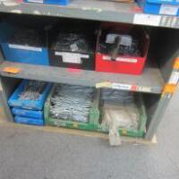(RACK H) 8 Bays of Fasteners, Screws, Nails, Washers, Nuts & Plastic Waste Pipes (As Viewed)