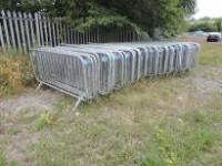 66 x Metal Smart Weld Security Barriers, Size (H) 113cm x (W) 230cm