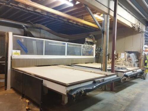 Bulleri Brevetti Prestige double bed CNC Router, Each bed size approx 2.8m x 2.3m. This Machine is&nbsp;Currently Decommissioned and in Storage in Coventry.