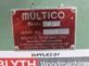 Multico Tenoner Machine, Model TM 3, S/N 184, 3 Phase. Comes with Instruction Manual - 6