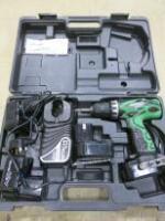 Hitachi DS120V F3, Cordless Drill in Carry Case with 3 x 12v Batteries and Charger