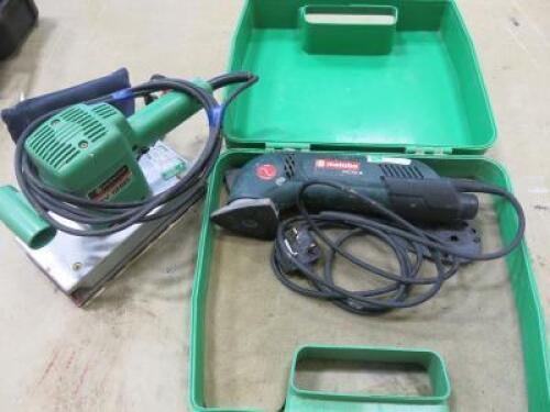 Hitachi SV12SD 240v Pad Sander and Metabo DSE300 Corner Sander