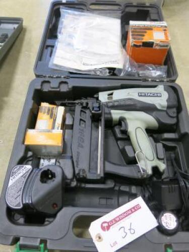 Hitachi NT65GS 65mm Gas Finish Nailer in Carry Case