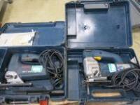 2 x Bosch 240v Jig Saws in Carry Cases