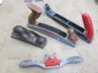 4 x Assorted Planning & Turning Wood Hand Tools