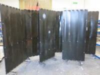 6 x Assorted Mobile Welding Screens