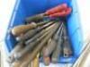 Mixed Lot of a Set of Metal Files In Canvas Roll, Box of Assorted Metal Files, 2 x Pump Grease Guns & 3 x Hacksaws - 5