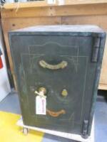 Antique Bent Steel Key Safe, Fire Resisting with Key