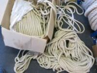 Box Containing Long Lengths of 18mm Manilla Rope (Approx in Excess of 200m Total)