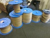 2 x Full Reels & 4 x Part Reels of 6mm & 8mm Jute Sash Cord (Approx Total 800-900m)