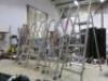 8 x Assorted Sets of Aluminium 3 & 4 Tread Step Ladders (As Viewed/ Pictured)