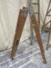 3 x Assorted Wood Ladders and Steps, 1 x 2 Section, 1 x Fold Out & 1 Set of 6 Tread Steps - 4