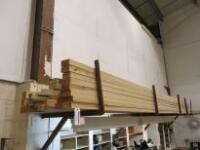 Qty of Approx 38 x 5m Lengths of Assorted Size Timber, Plus a Qty of Mouldings (As Viewed/Pictured)