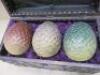GAME OF THRONES MEMORABILIA - Dragon Eggs from TV Series "Game of Thrones" in Chest with Animated Moving Eggs, Controlled by Remote Control Key-Fob Activation System. LOT UPDATE: Commissioned by HBO's PR & Event Team to promote the show. These are believe - 5