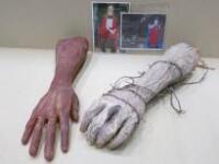 IRON MAIDEN MEMORABILIA - 2 x Original Iron Maiden "Walking Eddie Hands" from the Iron Maiden World Tour