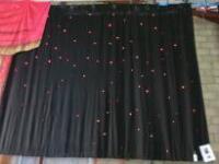 Fibre Optic Star Cloth with RGB ProColour ProCon. Size (W) 480cm x (H) 380cm. NOTE: Some marks to top (As Viewed)