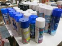 32 x Assorted Cans of Spray Adhesives