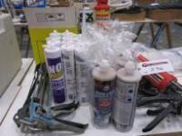 Quantity of Decorators Caulk, Foam, Guns & Resin to Include: 6 x Guns, 10 x Caulks, 10 x High Load Vinylester Resin & 2 x Expanding Foams