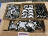 3 x Boxes of Galvanized Pipe Fittings and Qty of Galavanised Tubing (As Viewed/Pictured)