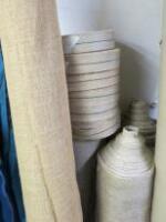 11 x Rolls of Assorted Upholstery Jute & Webbing (As Viewed)