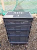 3DC3 - 4 Drawer Flight Case. Size (H) 91cm x (W) 65cm x (D) 50cm