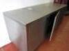 3 Door Stainless Steel Storage Cupboard with Prep Top. Size H86 x W186 x D65cm - 5