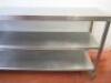 Mobile 3 Shelf Stainless Steel Unit. Size H90 x W180 x D50 - 3