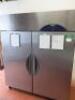 Williams 2 Door Freezer, Model LS2SA on Castors. Size H196 x W165 x D70cm - 2