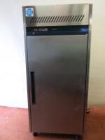 Williams Single Door Fridge on Castors. Size H196 x W86 x D70cm