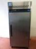 Williams Single Door Fridge on Castors. Size H196 x W86 x D70cm