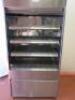 Counterline Heated Open Fronted Illuminated Display Cabinet. With Pull Down Blind, 3 Adjustable Shelves & On Castors. Size H185 x W95 x D60cm - 2