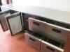 Foster 3 Door Counter Fridge with Prep Top on Castors, Model PRO1/4H-A. Size 86 x W232 x D70cm - 4
