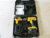 DeWalt Cordless Drill. Comes with 2 x Batteries  (2 x 2.6Ah 18V) & Charger (As Viewed)  