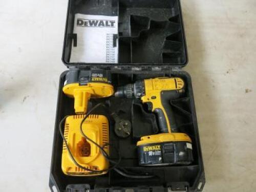 DeWalt Cordless Drill. Comes with 2 x Batteries&nbsp;(2 x 2.6Ah 18V) & Charger (As Viewed)&nbsp;