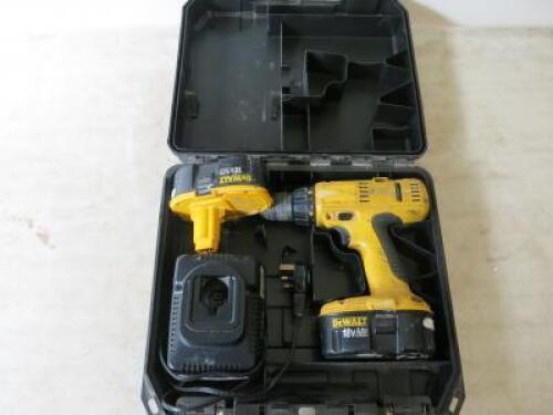 DeWalt Cordless Drill. Comes with 2 x Batteries (2 x 2.6Ah 18V) & Charger (As Viewed)&nbsp;&nbsp;
