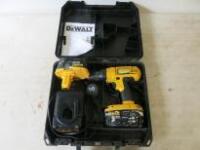 DeWalt Cordless Drill. Comes with 2 x Batteries (2 x 2.6Ah 18V) & Charger (As Viewed)    