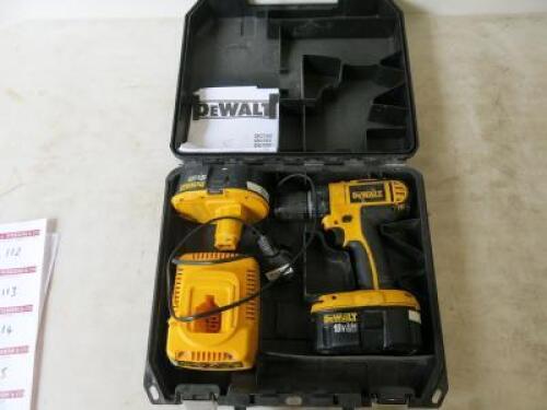 DeWalt Cordless Drill. Comes with 2 x Batteries (2 x 2.6Ah 18V) & Charger (As Viewed)&nbsp;&nbsp;&nbsp;