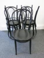 5 x FAMEG Bentwood Bitro Side Chairs in Black