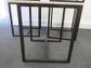 5 x Quartz Topped Tables on Box Metal Frame Base. Size H70 x W60 x D60cm - 5